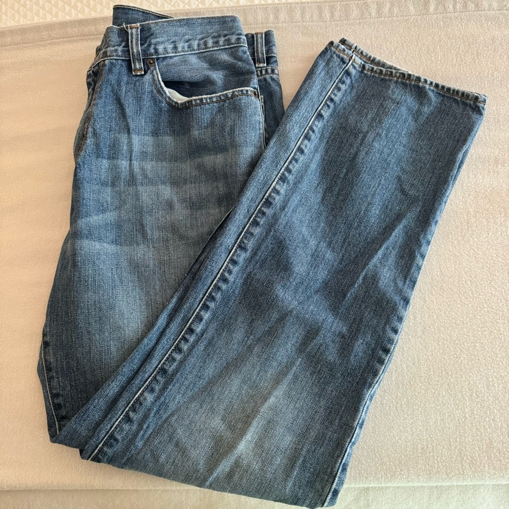 J.Crew Men’s Slim Straight Jeans 36x34 Blue Denim Medium Wash